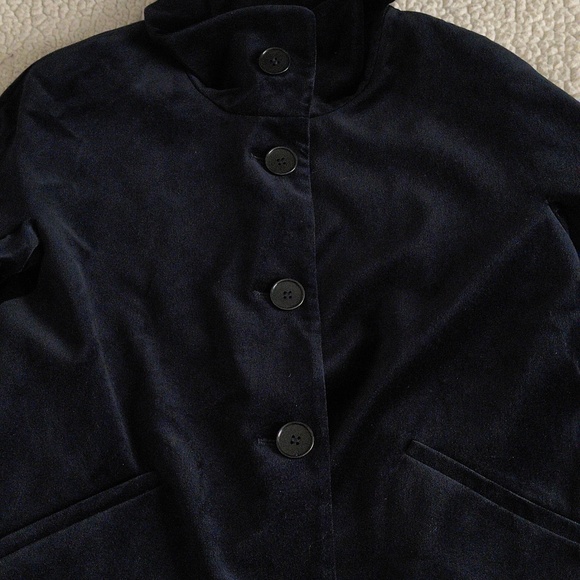 NWT Talbots 2P Navy Blue Velour Blazer Sport Coat - Picture 14 of 16